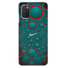 Силиконовый Чехол на Samsung Galaxy A03s с картинкой Nike (Найк зеленый)