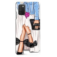Силиконовый Чехол на Samsung Galaxy A03s с картинкой Стильных Девушек – Мода