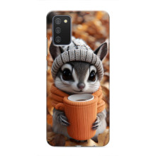 Друкований чохол 'Звірята з кавою' для Samsung Galaxy A03s