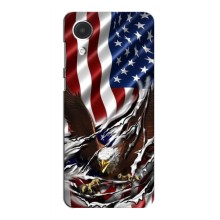Чехол Флаг USA для Samsung Galaxy A04 Core (Флаг USA)