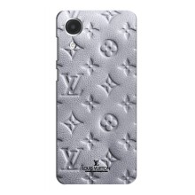 Текстурный Чехол Louis Vuitton для Самсунг А04 Кор (Белый ЛВ)
