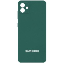 Чехол Silicone Cover Full Camera (AA) для Samsung Galaxy A04 – Зеленый
