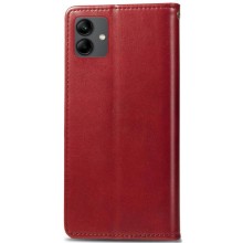 Шкіряний чохол-книжка GETMAN Gallant (PU) для Samsung Galaxy A04 – Червоний