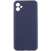 Чехол TPU GETMAN Liquid Silk Full Camera для Samsung Galaxy A04 – Синий