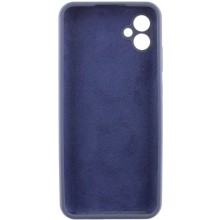 Чехол TPU GETMAN Liquid Silk Full Camera для Samsung Galaxy A04 – Синий