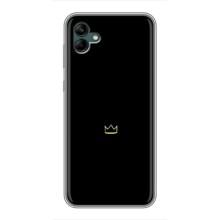 Чехол (Корона на чёрном фоне) для Самсунг Гелексі А04 (Мини корона)