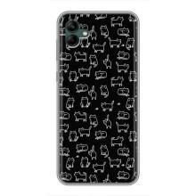 Чохол на тематику: Коти для Samsung Galaxy A04 (Котики на чорному)