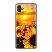 Чехол с Цветами для Samsung Galaxy A04 (поле подсолнухов)