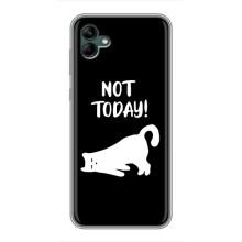 Бампер с изображением Котиков для Самсунг Гелексі А04 (Not Today)