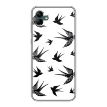 Чехол с птицами на Samsung Galaxy A04 (VPrint) (Ласточки)
