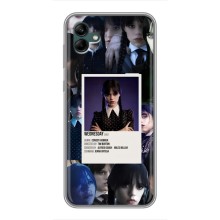 Чехлы Венсдей на Samsung Galaxy A04 Уэнсдей (AlphaPrint) (коллаж Уэнздей)