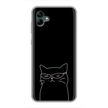 Чехол с рисунком кот на Samsung Galaxy A04 (Равнодушный кот)