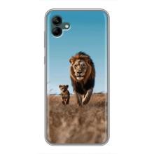Чехол Король лев на Самсунг А04 (Мусафа и Симба)