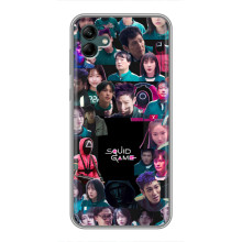 Чохол Гра в кальмара для Samsung Galaxy A04 – Колаж гра кальмара