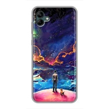 Космические Чехлы для Самсунг А04 (VPrint) (Галактический вид)