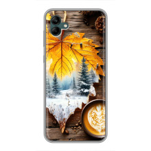 Чохол з унікальним дизайном 'Осінь з кавою' для Samsung Galaxy A04 – Осінньо-зимове кава