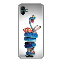 Силиконовый чехол с принтом Зоотрополіс для Samsung Galaxy A04 – Змея Зоо
