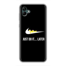 Силиконовый Чехол на Samsung Galaxy A04 с картинкой Nike (Later)