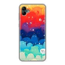 Силиконовый чехол с котиком для Samsung Galaxy A04 (Mew)