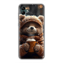 Друкований чохол 'Звірята з кавою' для Samsung Galaxy A04 – Мішка з кавою