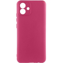 Чехол TPU GETMAN Liquid Silk Full Camera для Samsung Galaxy A04e – Бордовый