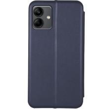 Кожаный чехол-книжка Classy для Samsung Galaxy A04e – Темно-синий