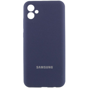 Чохол Silicone Cover Lakshmi Full Camera (AAA) with Logo для Samsung Galaxy A04e – Темно-синій