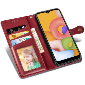 Шкіряний чохол-книжка GETMAN Gallant (PU) для Samsung Galaxy A04e – Червоний