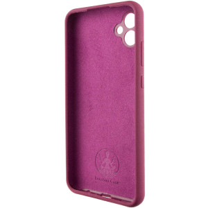 Чохол Silicone Cover Lakshmi Full Camera (AAA) для Samsung Galaxy A04e – Бордовий