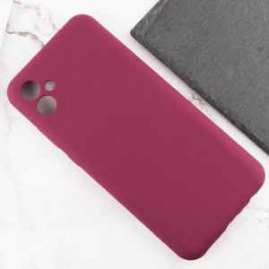Чохол Silicone Cover Lakshmi Full Camera (AAA) для Samsung Galaxy A04e – Бордовий