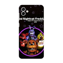 Чехлы Пять ночей с Фредди для Самсунг А04е – Лого Фредди