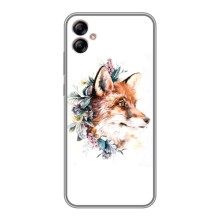 Чохли з картинкою Лисичка для Samsung Galaxy A04e (A042) (VPrint) (Лиса в квітах)