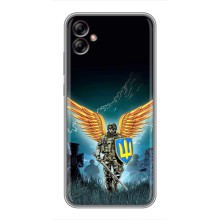 Чехлы с картинкой ЗСУ для Samsung Galaxy A04e (A042) (AlphaPrint) (Солдат ЗСУ)