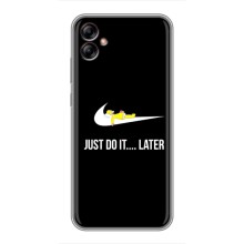 Чехол с логотипом Найк на Samsung Galaxy A04e (A042) – Nike just do it