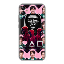 Чехол Гра в кальмара для Samsung Galaxy A04e (A042) – Персонажи игры кальмара
