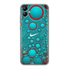 Силиконовый Чехол на Samsung Galaxy A04e (A042) с картинкой Nike (Найк зеленый)