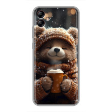 Друкований чохол 'Звірята з кавою' для Samsung Galaxy A04e (A042) – Мішка з кавою