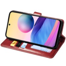 Кожаный чехол книжка GETMAN Gallant (PU) для Samsung Galaxy A04s – Красный