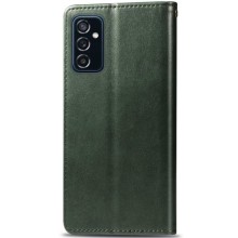 Кожаный чехол-книжка GETMAN Gallant (PU) для Samsung Galaxy A04s – Зеленый