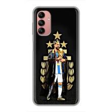 Чехлы для Samsung Galaxy A04s (Leo чемпион) (AlphaPrint) (Месси Король)
