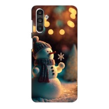Чехлы на Новый Год Samsung Galaxy A04s – Снеговик праздничный
