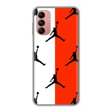 Чехлы для Samsung Galaxy A04s - с картинкой JORDAN (AlphaPrint) (Лого Джордан)