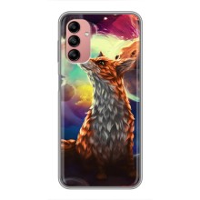 Чехлы с картинкой Лисички для Samsung Galaxy A04s (VPrint) (Лисица в космосе)