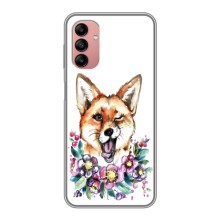 Чехлы с картинкой Лисички для Samsung Galaxy A04s (VPrint) (Веселая лисичка)