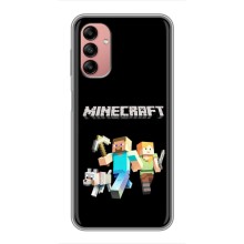 Чохол Майнкрафт на Samsung Galaxy A04s (AlphaPrint) Minecraft (герої Minecraft)