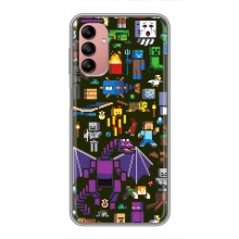 Чохол Майнкрафт на Samsung Galaxy A04s (AlphaPrint) Minecraft (Колаж Майнкрафт)