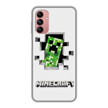 Чохол Майнкрафт на Samsung Galaxy A04s (AlphaPrint) Minecraft (кріпер Майнкрафт)
