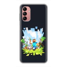 Чохол Майнкрафт на Samsung Galaxy A04s (AlphaPrint) Minecraft (персонажі Minecraft)
