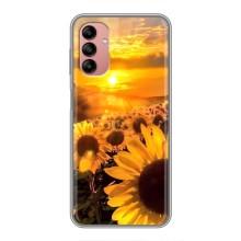 Чехол с Цветами для Samsung Galaxy A04s (поле подсолнухов)