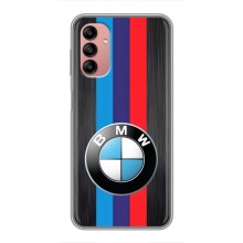 Чехол для Самсунг А04с - с принтом БМВ (AlphaPrint) (Лого BMW)